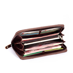 Casual Women's Genuine Leather Long Wallet