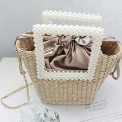 Women's Bohemian Bag with Pearl