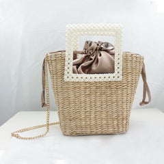 Women's Bohemian Bag with Pearl