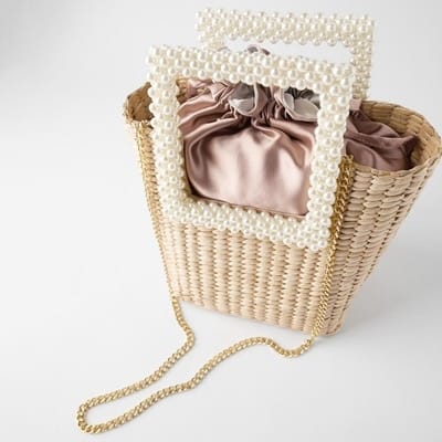 Women's Bohemian Bag with Pearl