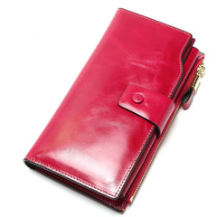 Women's Leather Long Wallet