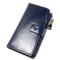 Women's Leather Long Wallet
