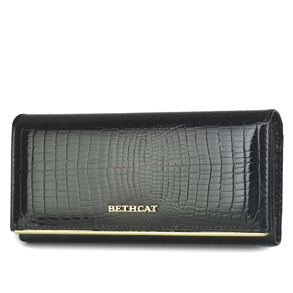 Women's Stylish Long Patent Leather Wallet