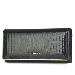 Women's Stylish Long Patent Leather Wallet