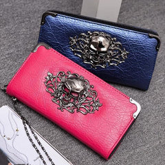 Women's Lace Skull Wallet