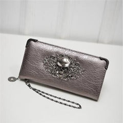 Women's Lace Skull Wallet