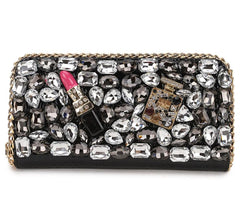 Women's Fashion Crystal Embelished Wallet