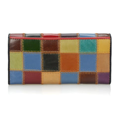 Women's Patchwork Leather Wallet