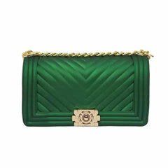 Plaid Chain Crossbody Bag for Women
