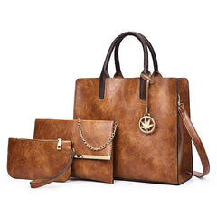 Women's PU Leather Bag Set 3 pcs Set