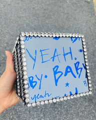 Women's Beaded Box Shoulder Bag