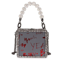 Women's Beaded Box Shoulder Bag