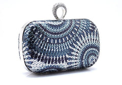 Women's Boho Style Crystal Clutch