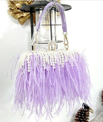 Women's Luxury Fur Clutch Bag