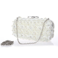 Women's Pearl Embellished Evening Bag