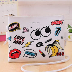 Women's Funny Cartoon Printed Clutch