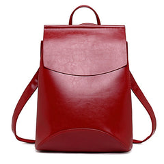 Vintage Leather Backpack for Women