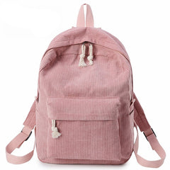Women's Casual Corduroy Backpack