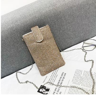 Diamond Decorated Mini Clutch