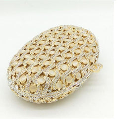 Women's Mini Evening Bag with Crystlas and Pearls