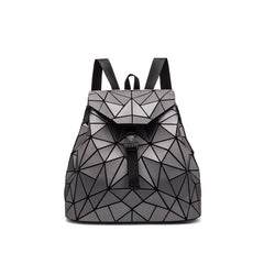 Women's Geometric Drawstring Backpack