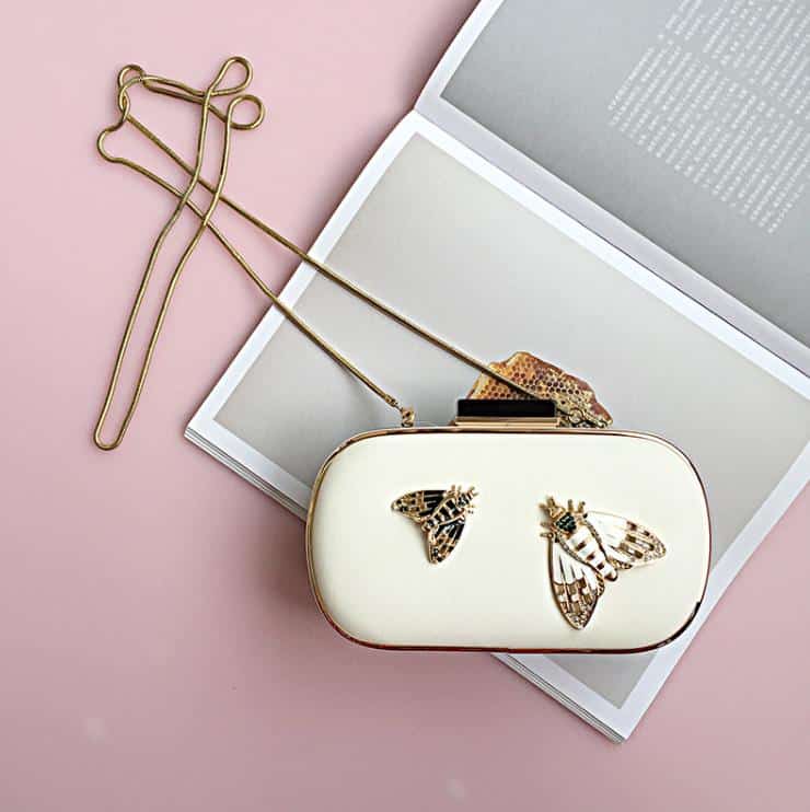 Women's Moth Design Clutch