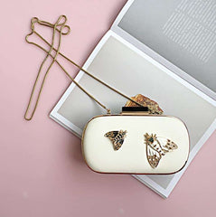 Women's Moth Design Clutch