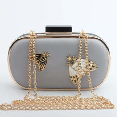 Women's Moth Design Clutch