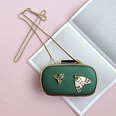 Women's Moth Design Clutch