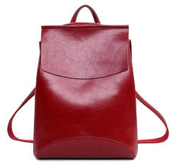 Women's Casual Leather Backpack