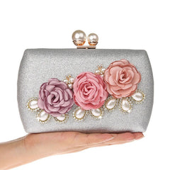 Women's Handmade Floral Mini Evening Bag