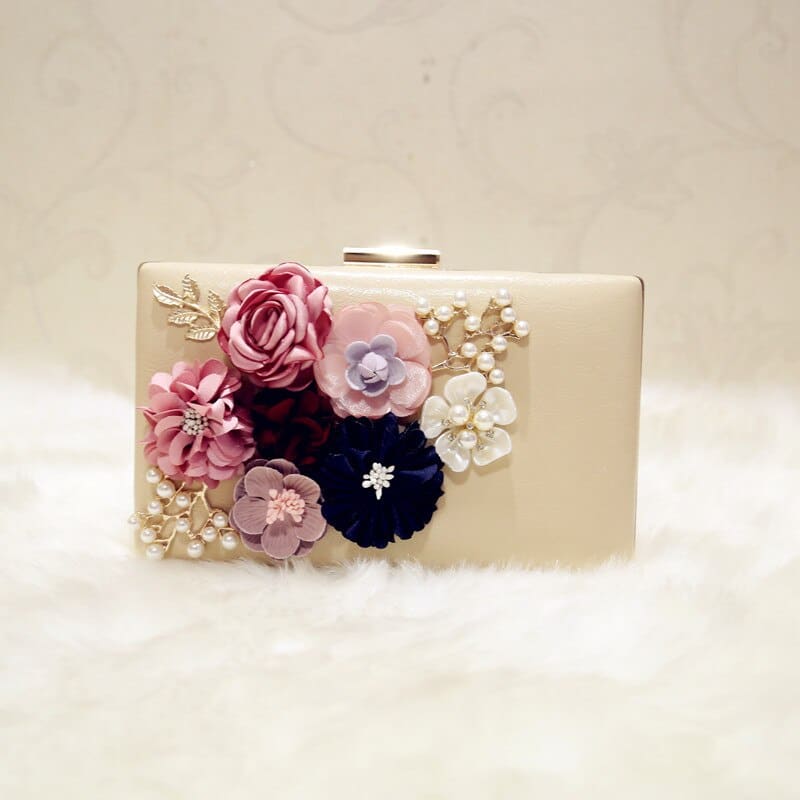 Women's Delicate Floral Evening Bag