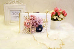 Women's Delicate Floral Evening Bag