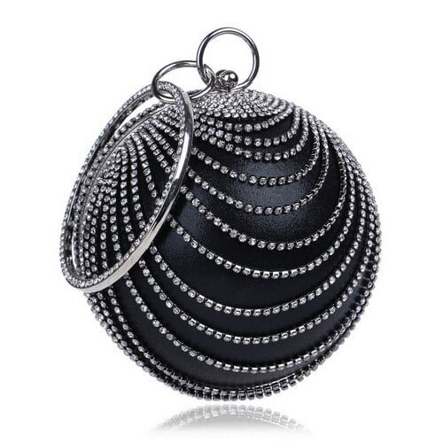 Women's Crystal Sphere Evening Bag