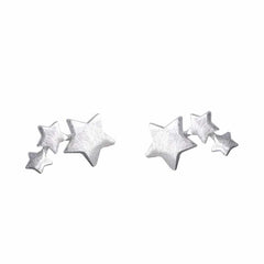 Women's Little Stars 925 Sterling Silver Stud Earrings