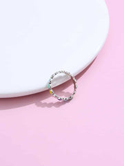 Authentic 925 Sterling Silver Rainbow Heart Ring