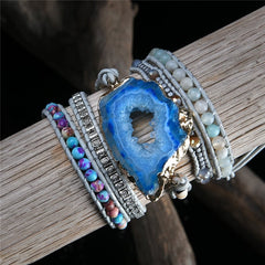 Boho Bracelet with Natural Stones for Women