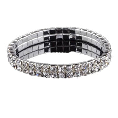 Full Rhinestone Elastic Bracelet for Women
