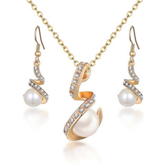 Women's Vintage Pearl Imitation Jewelry Set