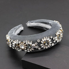 Women's Wide Baroque Pearl Decorated Headband