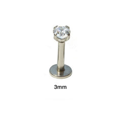 Zircon Anodized Internally Threaded Ear Piercing