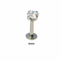 Zircon Anodized Internally Threaded Ear Piercing