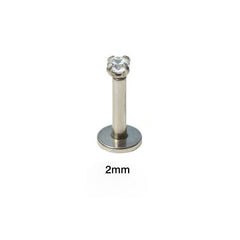 Zircon Anodized Internally Threaded Ear Piercing