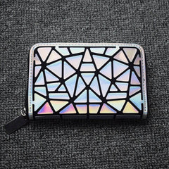 Geometric Style Holographic Mosaic Wallet