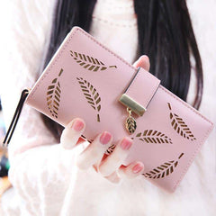 Women's Leaves Patterned Wallet
