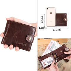 Genuine Leather Mini Wallet