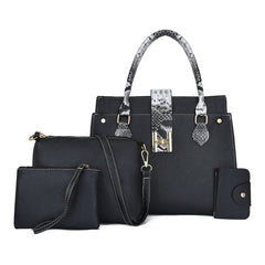 PU Leather Bag 4 pcs Set for Women