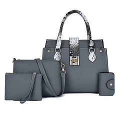 PU Leather Bag 4 pcs Set for Women