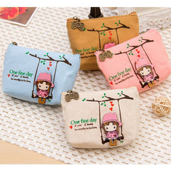 Cute Canvas Key Case