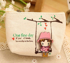 Cute Canvas Key Case